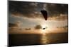 A Paraglider Crosses the Path of the Sun at the Torrey Pines Gliderport in San Diego, California-Brett Holman-Mounted Photographic Print