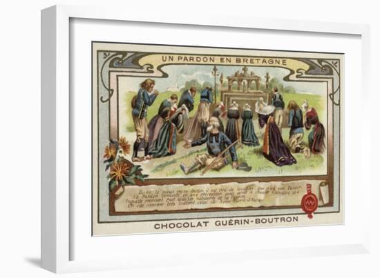 A Pardon in Brittany-null-Framed Giclee Print