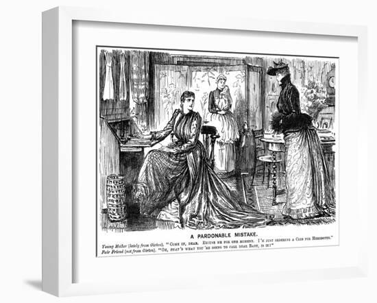 A Pardonable Mistake, 1889-George Du Maurier-Framed Giclee Print
