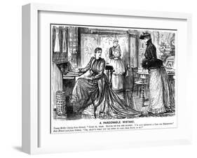 A Pardonable Mistake, 1889-George Du Maurier-Framed Giclee Print