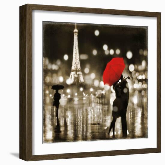 A Paris Kiss-Kate Carrigan-Framed Art Print