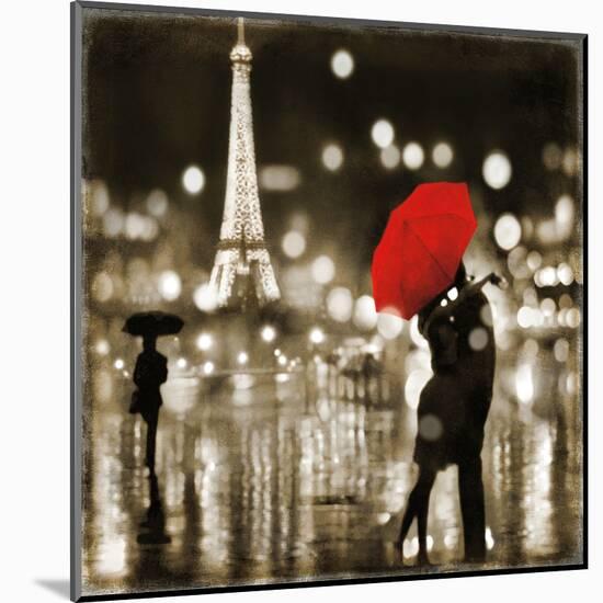 A Paris Kiss-Kate Carrigan-Mounted Art Print