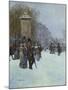 A Paris, La Promenade-Jean Francois Raffaelli-Mounted Giclee Print