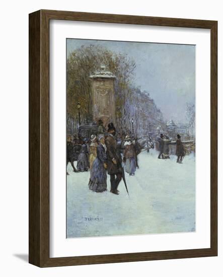 A Paris, La Promenade-Jean Francois Raffaelli-Framed Giclee Print