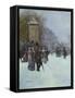 A Paris, La Promenade-Jean Francois Raffaelli-Framed Stretched Canvas