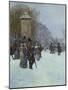 A Paris, La Promenade-Jean Francois Raffaelli-Mounted Giclee Print