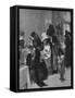 A Paris Salon de The-Rene Lelong-Framed Stretched Canvas