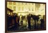 A Paris Street, Evening-Victor Gilsoul-Framed Giclee Print