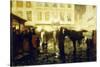 A Paris Street, Evening-Victor Gilsoul-Stretched Canvas