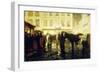 A Paris Street, Evening-Victor Gilsoul-Framed Giclee Print