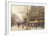 A Paris Street Scene-Eugene Galien-Laloue-Framed Giclee Print