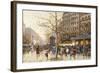 A Paris Street Scene-Eugene Galien-Laloue-Framed Giclee Print