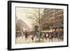 A Paris Street Scene-Eugene Galien-Laloue-Framed Giclee Print