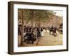 A Paris Street; Une Avenue Parisienne, C.1880-Jean Béraud-Framed Giclee Print