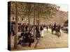 A Paris Street; Une Avenue Parisienne, C.1880-Jean Béraud-Stretched Canvas