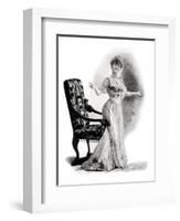 A Parisian Actress, Mademoiselle Charlotte Wiehe, 1901-Charles Reutlinger-Framed Giclee Print