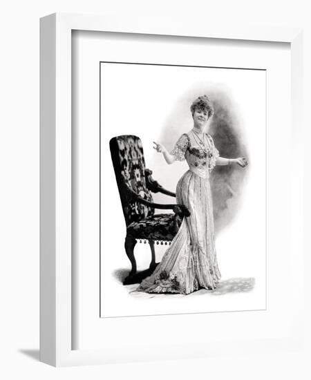 A Parisian Actress, Mademoiselle Charlotte Wiehe, 1901-Charles Reutlinger-Framed Giclee Print