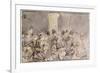 A Parisian Boulevard, 1880 (W/C on Paper)-Jean Louis Forain-Framed Giclee Print