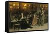 A Parisian Cafe, 1875-Ilya Efimovich Repin-Framed Stretched Canvas