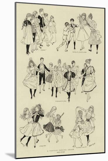 A Parisian Dancing Lesson-null-Mounted Giclee Print