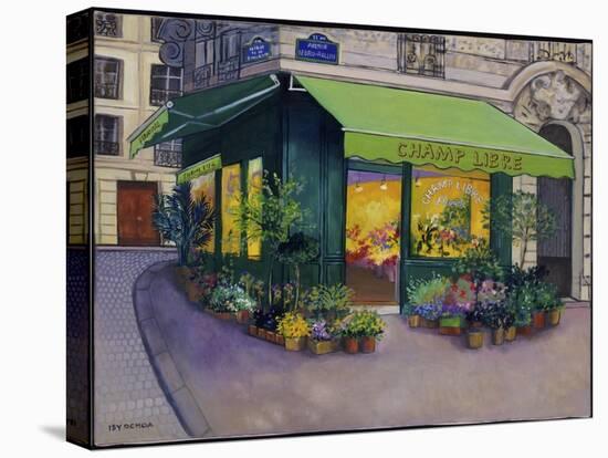 A Parisian Florist Champ Libre-Isy Ochoa-Stretched Canvas