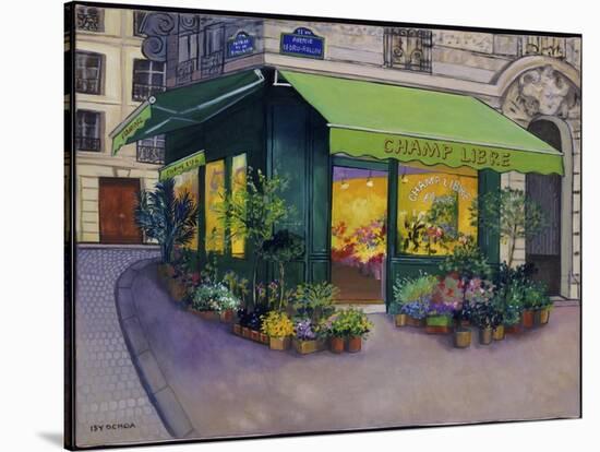 A Parisian Florist Champ Libre-Isy Ochoa-Stretched Canvas