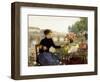 A Parisian Flower Market-Victor Gabriel Gilbert-Framed Giclee Print