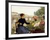 A Parisian Flower Market-Victor Gabriel Gilbert-Framed Giclee Print