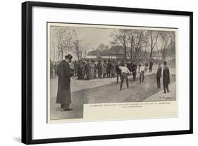 A Parisian Sensation, the Duel Between M Pini and M Thomeguex-null-Framed Giclee Print