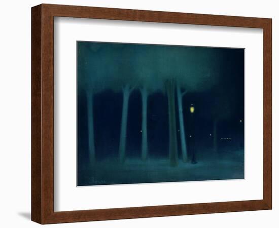 A Park at Night, circa 1892-95-Jozsef Rippl-Ronai-Framed Giclee Print