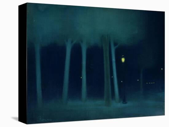 A Park at Night, circa 1892-95-Jozsef Rippl-Ronai-Stretched Canvas