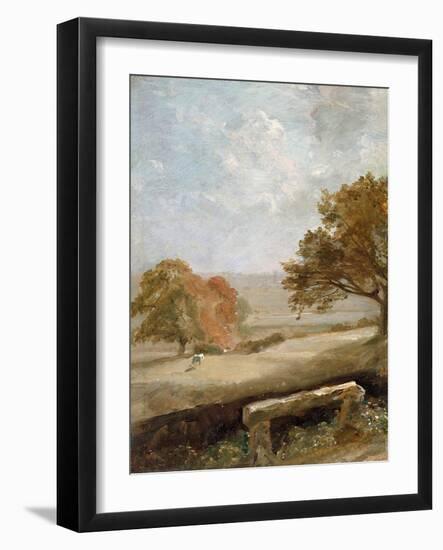 A Park Glade: View of Dedham Church-John Constable-Framed Giclee Print