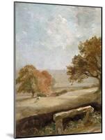 A Park Glade: View of Dedham Church-John Constable-Mounted Giclee Print