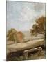 A Park Glade: View of Dedham Church-John Constable-Mounted Giclee Print