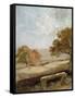 A Park Glade: View of Dedham Church-John Constable-Framed Stretched Canvas