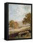 A Park Glade: View of Dedham Church-John Constable-Framed Stretched Canvas