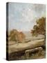 A Park Glade: View of Dedham Church-John Constable-Stretched Canvas