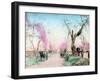 A Park in Springtime, Sendai, Miyagi Prefecture, Japan-null-Framed Giclee Print