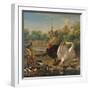 A Park with Swan and Other Birds (Oil on Canvas)-Melchior de Hondecoeter-Framed Giclee Print