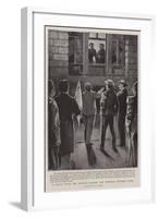 A Parley with the Rioters Outside the Imperial Ottoman Bank-Alexander Stuart Boyd-Framed Giclee Print