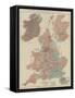 A Parliamentary Map of the United Kingdom of Great Britain and Ireland-null-Framed Stretched Canvas