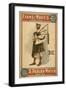 A parlor Match "Old Hoss" Scottish Bagpiper Poster-Lantern Press-Framed Art Print