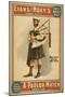 A parlor Match "Old Hoss" Scottish Bagpiper Poster-Lantern Press-Mounted Art Print