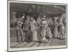 A Parsee Ladies' Stall at a Bazaar Held at Bombay-null-Mounted Giclee Print