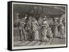A Parsee Ladies' Stall at a Bazaar Held at Bombay-null-Framed Stretched Canvas