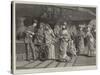 A Parsee Ladies' Stall at a Bazaar Held at Bombay-null-Stretched Canvas