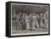 A Parsee Ladies' Stall at a Bazaar Held at Bombay-null-Framed Stretched Canvas