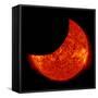 A Partial Solar Eclipse from Space-null-Framed Stretched Canvas