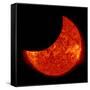 A Partial Solar Eclipse from Space-null-Framed Stretched Canvas