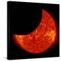 A Partial Solar Eclipse from Space-null-Stretched Canvas